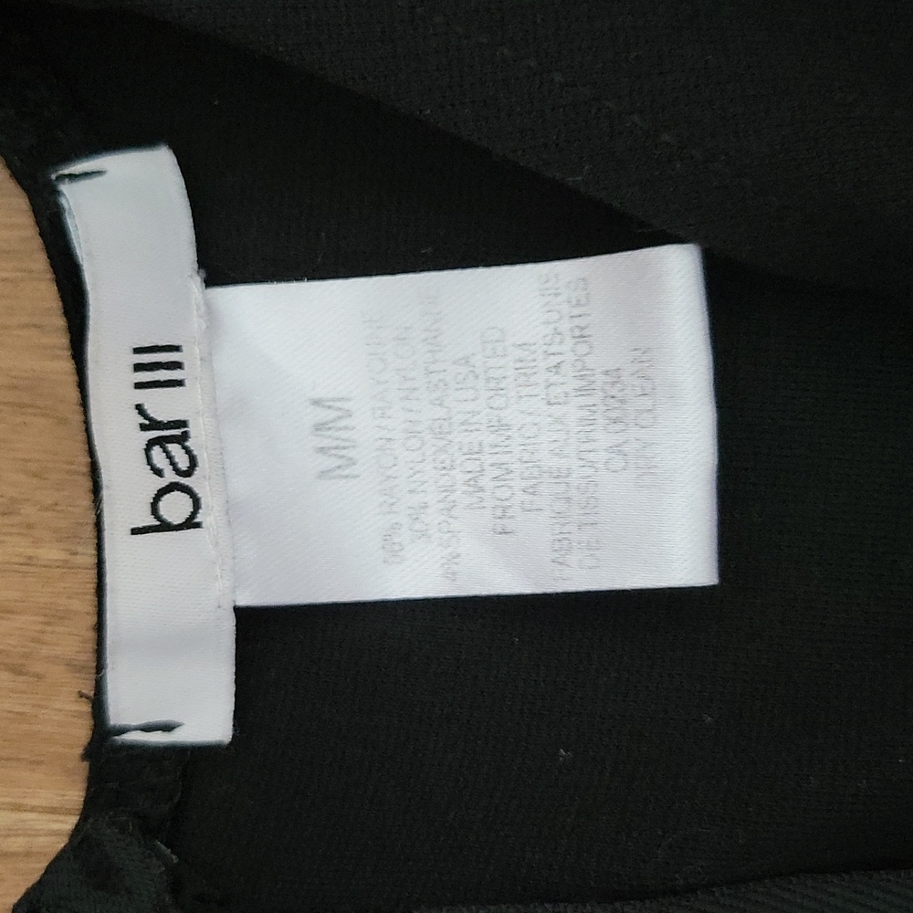 Bar III Black and White Colorblock Sleeveless Sheath‎ Mini Dress Medium - Picture 2 of 5